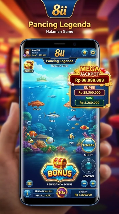 Tampilan beranda aplikasi 8ii yang menarik dan informatif.